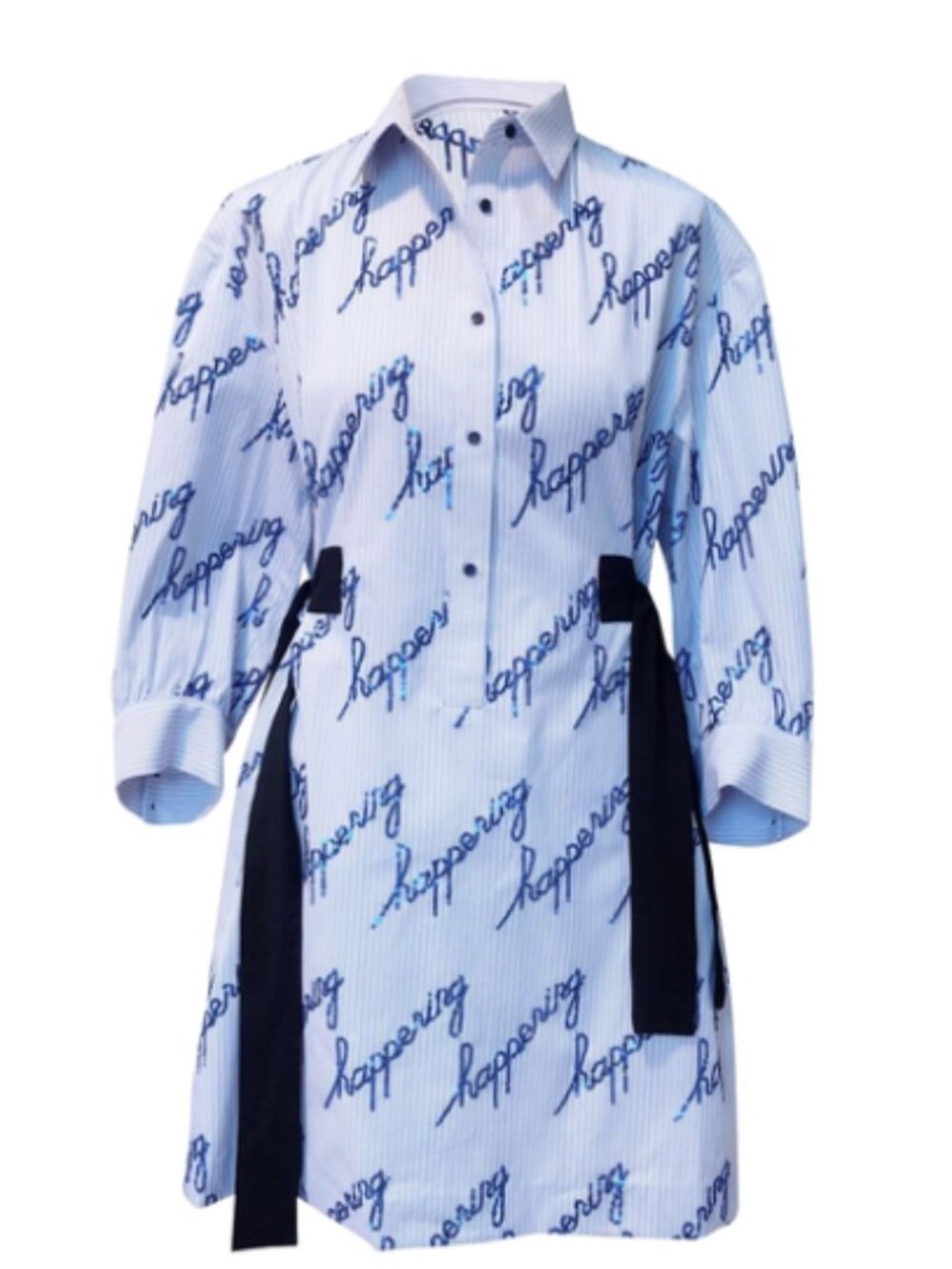 Sandro Striped and Sequin Dress